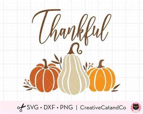 Download Free Thankful Pumpkin PNG, JPG Printable Files